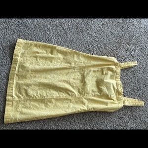 Yellow and white dress